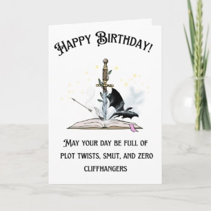 Cartão de Aniversário de Amante de Livros Safado:
