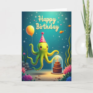 Cartão de Aniversário de Amigo do Oceano