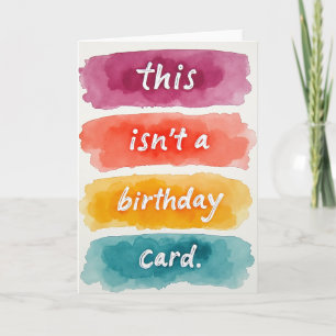 Cartão de Aniversário de Amostra Artesanal