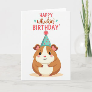 Cartão de Aniversário de Animal Alegre