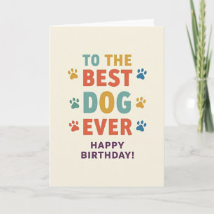 Cartão de Aniversário de Animal de Estimação com P
