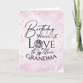 Cartão de Aniversário de Aquarela Minimalista para