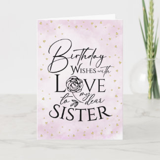Cartão de Aniversário de Aquarela Minimalista Para