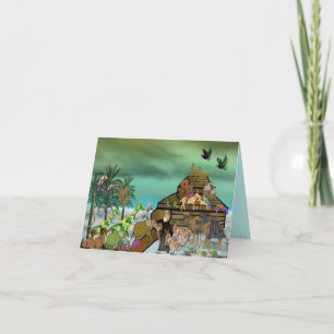 Cartão de Aniversário de Arca de Noah