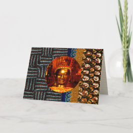 Cartão de Aniversário de Arte com Buda