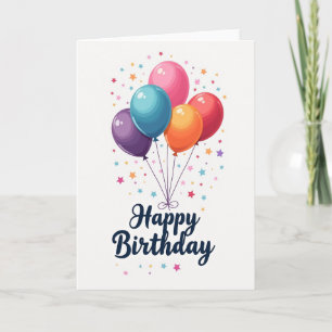 Cartão de Aniversário de Arte de Celebração