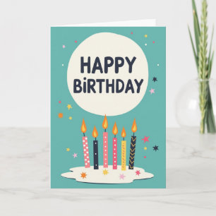 Cartão de aniversário de arte emoldurada