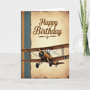 Cartão de Aniversário de Aventura Aérea