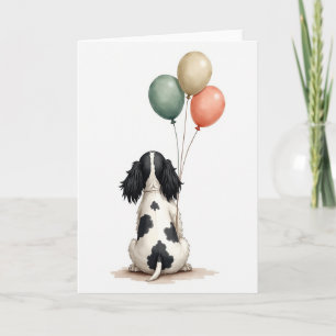 Cartão de Aniversário de Balão Caprichoso