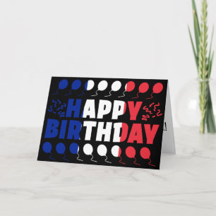 Cartão de Aniversário de Bandeira França