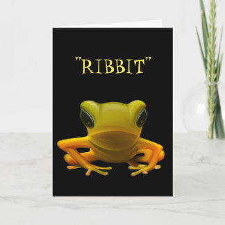 Cartão de Aniversário de Bbit de Sapo Amarelo