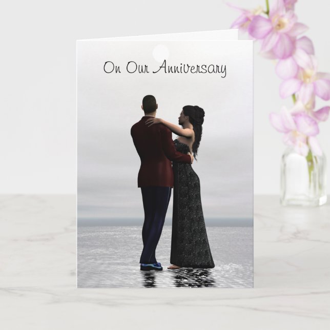 Cartão de Aniversário de Belas Artes do Casal Danç (Orquídea)