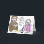 Cartão de aniversário de Bigfoot e de Larry<br><div class="desc">Bigfoot parece ter bastante um bocado a queixar-se aproximadamente.  Se você viu nunca aquelas mostras de "Bigfoot" da realidade,  este é rir elas.  Bigfoot pobre é cansado de obter toda a culpa em atos desviantes nas madeiras.  Aqui está liberando seu queixa-se a um Bigfoot Larry.</div>