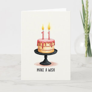 Cartão de Aniversário de Bolo Onze