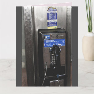 CARTÃO DE ANIVERSÁRIO DE BOOTH PHONE, DE 1970