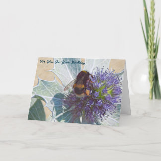 Cartão de Aniversário de Bumble Bee