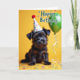 Cartão de Aniversário de Cachorrinho