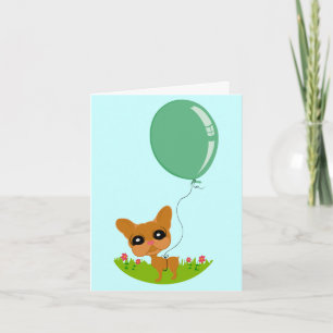 Cartão de Aniversário de Cachorro Bonito!