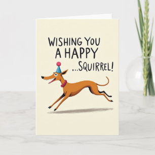 Cartão de Aniversário de Cachorro de Desenho Anima