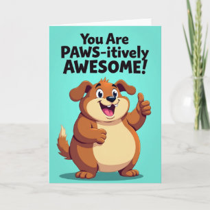 Cartão de aniversário de cachorro de desenho anima