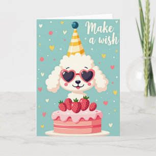 Cartão de Aniversário de Cachorro de Festa Caprich