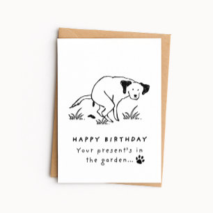 Cartão de Aniversário de Cachorro Engraçado - Pres