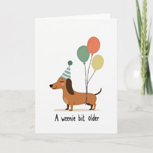 Cartão de Aniversário de Cachorro Marrom