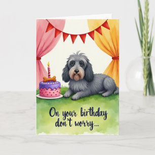 Cartão de Aniversário de Cachorros Fofos