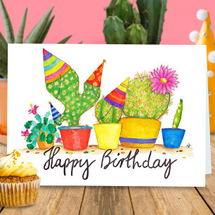 Cartão de aniversário de Cactus por Nicole Janes