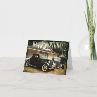 Cartão de aniversário de cana quente