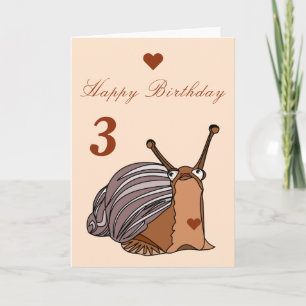 Cartão de Aniversário de Caracol Cortado - Persona