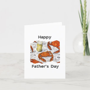 Cartão de Aniversário de Caranguejos Vapor