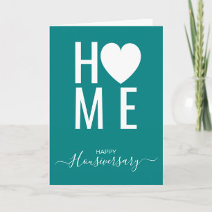 Cartão de aniversário de casa feliz housiversary