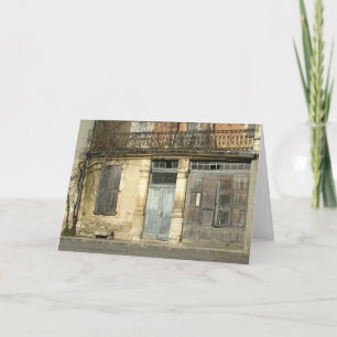 Cartão de aniversário de casa francês Shabby