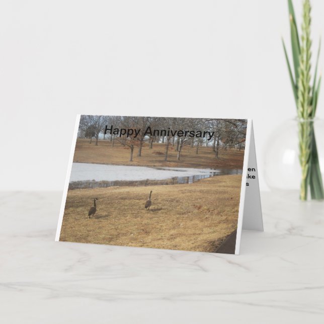 cartão de aniversário de casamento (Frente)