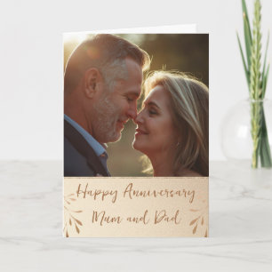 Cartão de Aniversário de Casamento com Foto