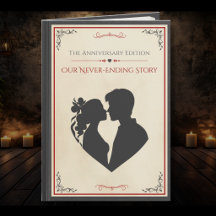Cartão de Aniversário de Casamento com História pa