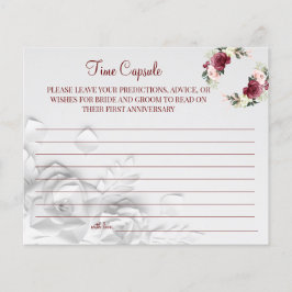 Cartão de aniversário de casamento da Cápsula do T