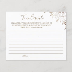 Cartão de aniversário de casamento da Cápsula F