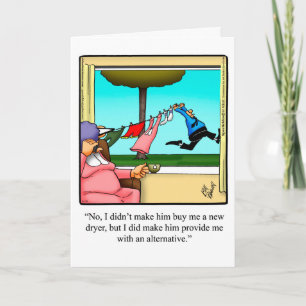 Cartão de aniversário de casamento engraçado para 