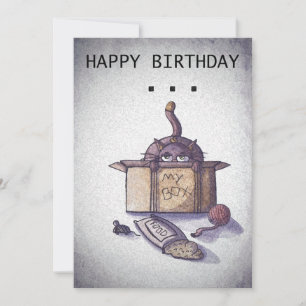 Cartão de Aniversário de Cat