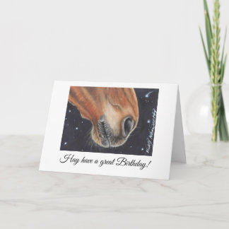 Cartão de Aniversário de Cavalo