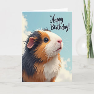 Cartão de Aniversário de Cavy Fofinho