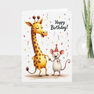 Cartão de Aniversário de Celebração Alegre