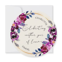 Cartão de Aniversário de Celebração do Amor Floral