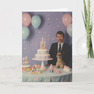 Cartão de Aniversário de Celebração Estática