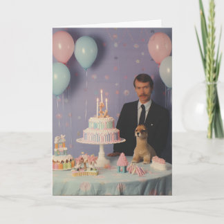 Cartão de Aniversário de Celebração Estática