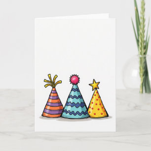 Cartão de Aniversário de Chapéu Manchado