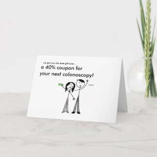 Cartão de Aniversário de Colonoscopia