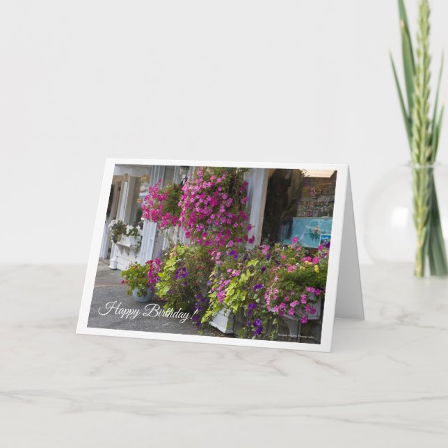 Cartão de Aniversário de Compro Flor (Frente)